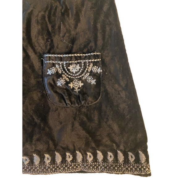 Girls Zara Dress 3-4Y Black Silver faux velvet - Picture 3 of 8